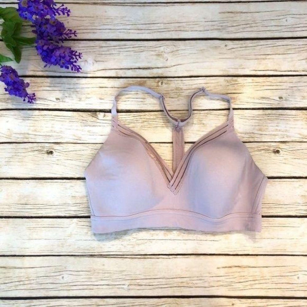 Athleta Everyday Bra Pale Mauve Racerback Fitness